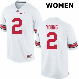Women's Ohio State Buckeyes #2 Chase Young White Nike NCAA College Football Jersey Discount KIP8344SJ
